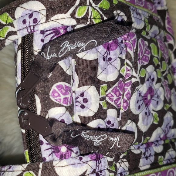 Vera Bradley Plum Petals Purse - Picture 8 of 16